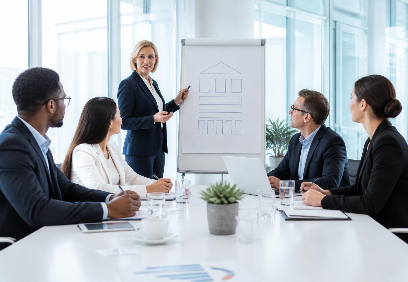 A governance session working through a value framework